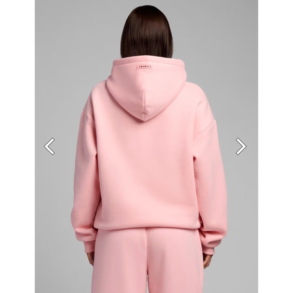 NEW COMFRT Pastel Edit Bubblegum Pink Hoodie Size Large - Picture 3 of 3